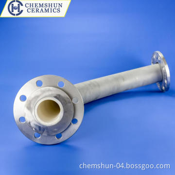 Pre-Fabricated Abrasion Resistant Ceramic Lined Pipe